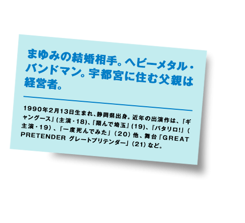 1990年2月13日生まれ､静岡県出身。近年の出演作は、『ギャングース』(主演・18)､『翔んで埼玉』(19)、『パタリロ!』（主演・19）、『一度死んでみた』（20）他、舞台「GREAT PRETENDER グレートプリテンダー」（21）など。